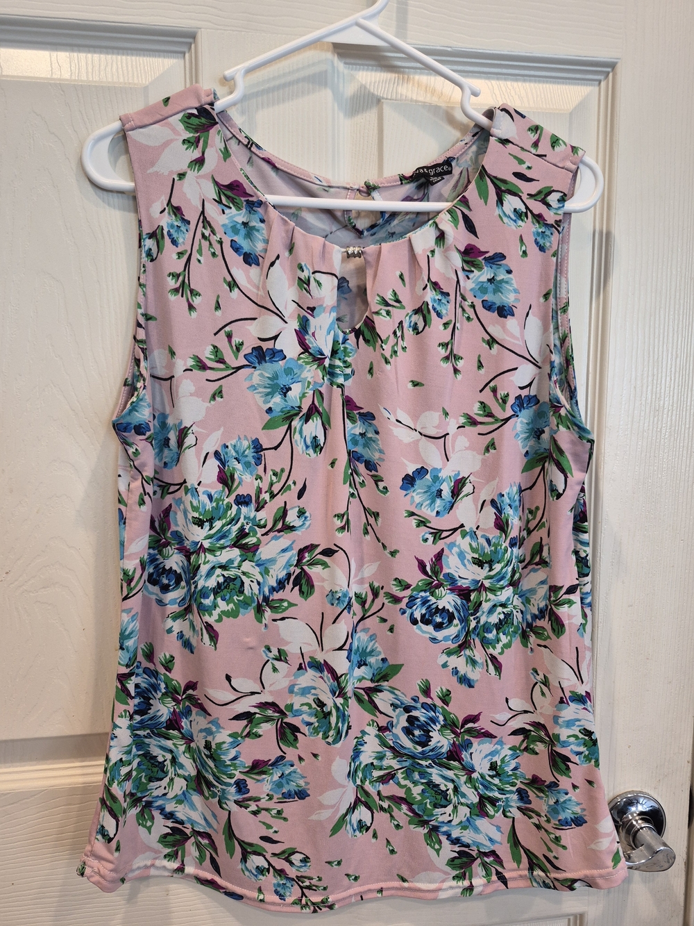 5/25 Ava & Grace Pink Floral Sleeveless